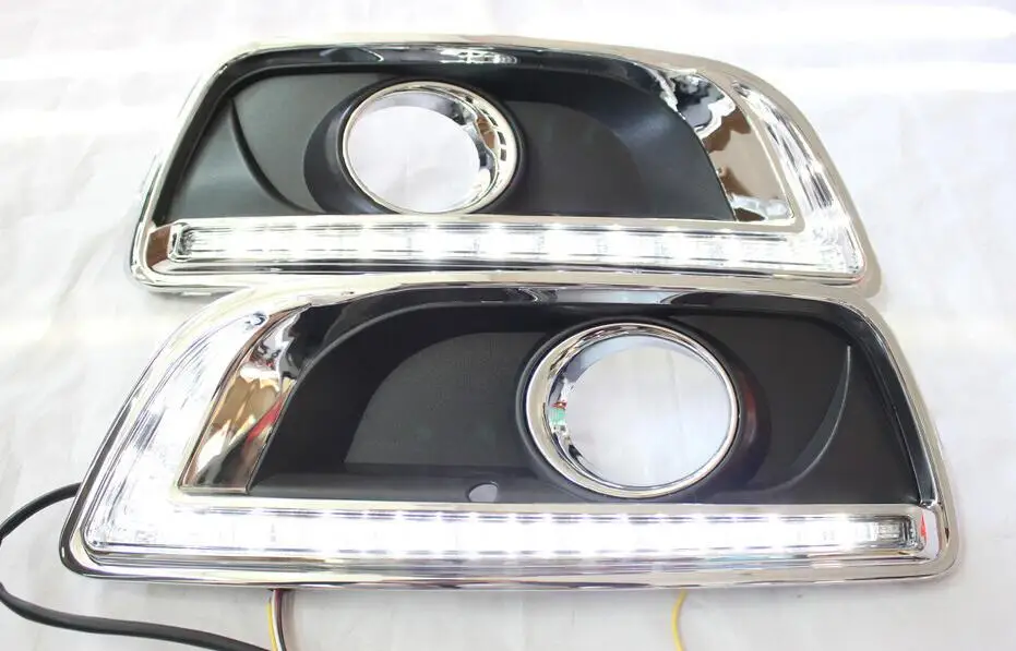 Бесплатная доставка светодиодный Габаритные огни DRL Противотуманные фары для