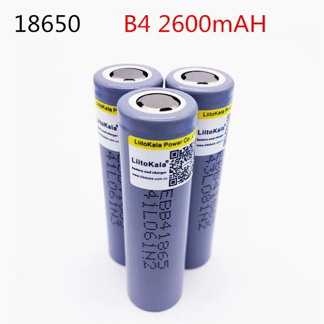 1 шт. LiitoKala Lii-B4 18650 2600 мАч 3 6 В Battrey для B4 Мобильная мощность фонарик аудио
