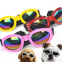 cool foldable dog pet glasses pet sunglasses waterproof big dog pet eyewear fashionable dog protection goggles uv sunglasses