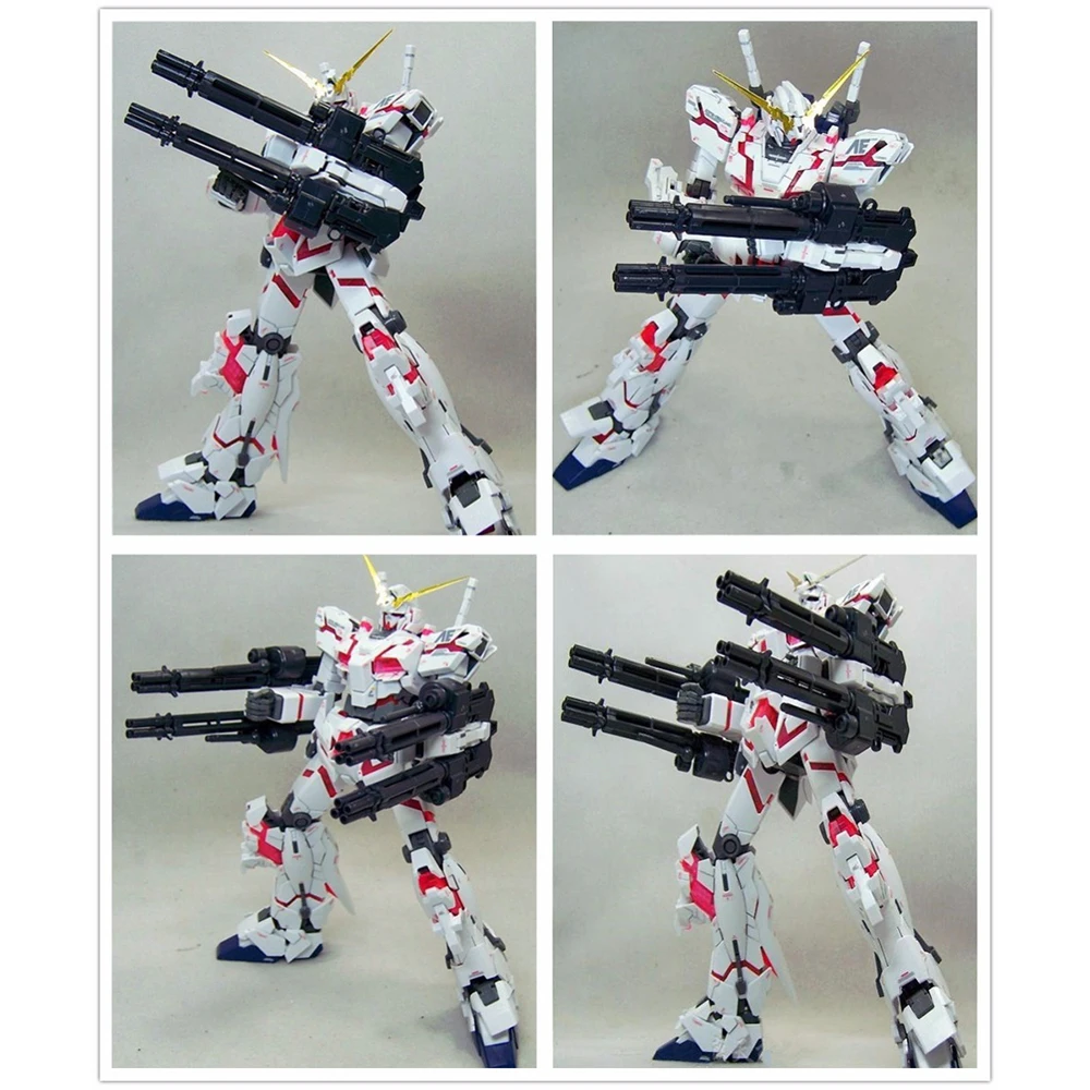 Два пистолета/набор GG/TT луч гатлинг пушки для Bandai 1/100 MG RX 0 Единорог Гандам фигурки