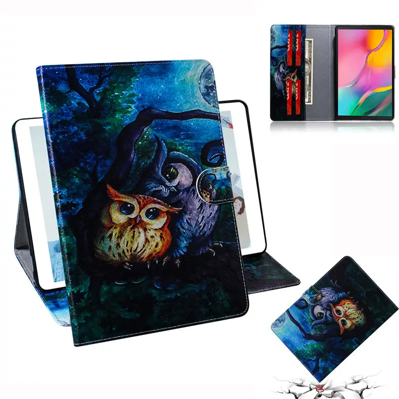 Чехол С Рисунком Тигра для samsung Galaxy Tab A 10,1 T510 T515 SM-T510 SM-T515 чехол Funda Подставка для планшета чехол+ подарок