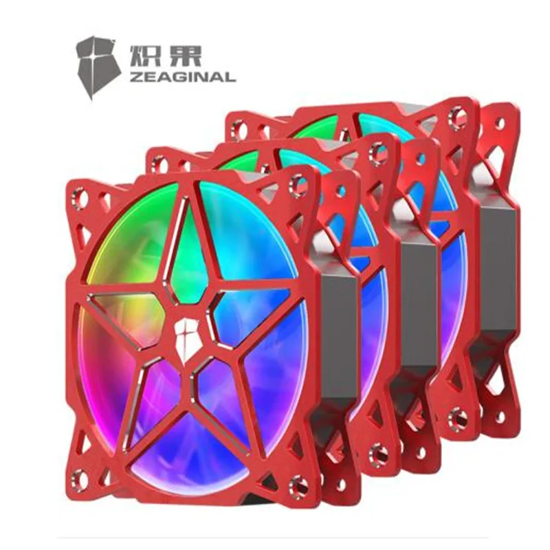 ZEAGINAL RGB вентилятор Mobo AURA Синхронизация для ПК корпус 5 в D Полный алюминиевый сплав
