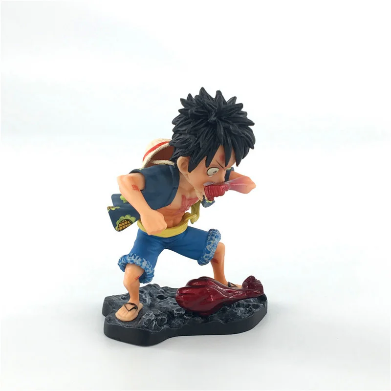 13CM One Piece Monkey D Luffy Action Figure PVC Statue Hat Captain Ver Model Car Decoration Toy Gift H469 | Игрушки и хобби
