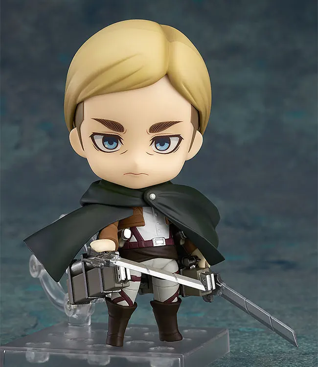 10 см Nendoroid атака на Титанов Эрвин Смит ABS и ПВХ окрашенные фигурки Коллекция игрушек куклы с коробкой