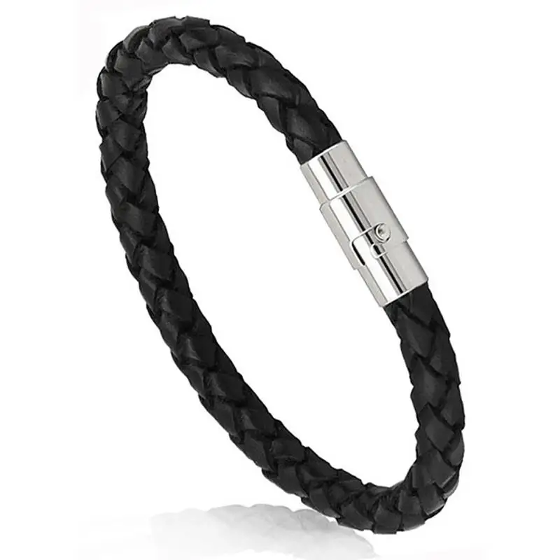 Браслеты унисекс из искусственной кожи в европейском стиле женские и мужские