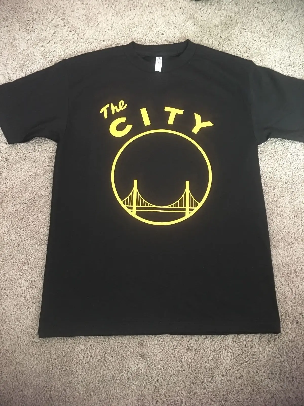 Городская черная футболка KD Golden State Tee Curry Новые футболки модный стиль Мужская 100%