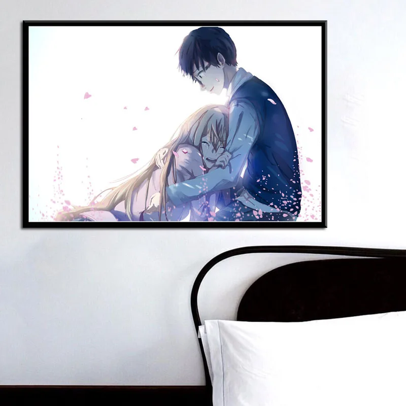 P749 Your Lie in April Hot Japan Anime Art Painting Silk Canvas Poster Wall Home Decor | Дом и сад