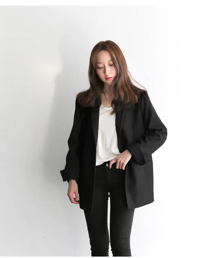 Vadim Blazer Mujer Blazer Feminino Spring And Autumn Ladies Small Suit Two Button In The Coat Slim Size Large Business Women