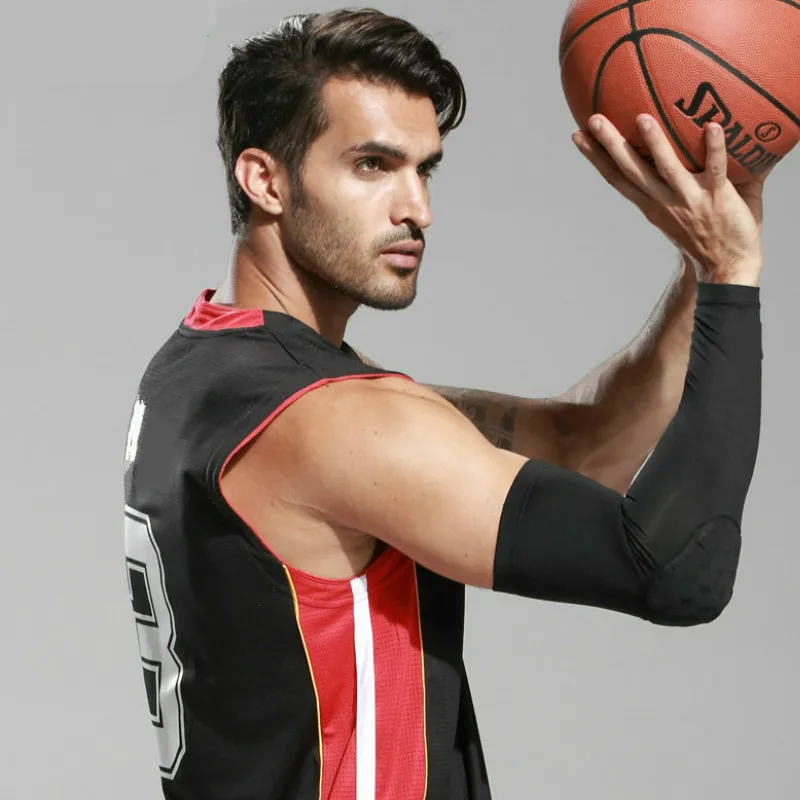 2 шт./пара Мужские дышащие защитные накладки на локти|elbow support brace|basketball arm sleevebasketball