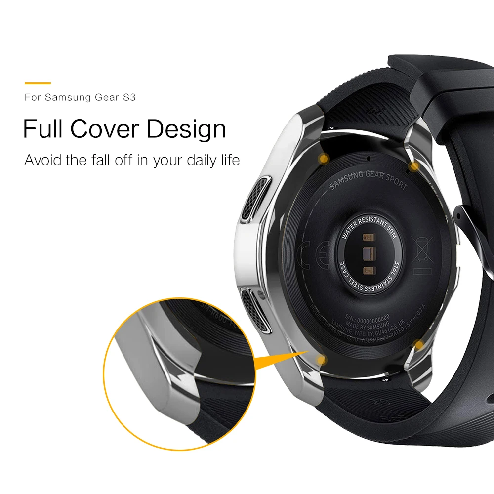 Твердый чехол для часов SIKAI из ТПУ высокого качества Samsung Gear S3 Frontier защитный с