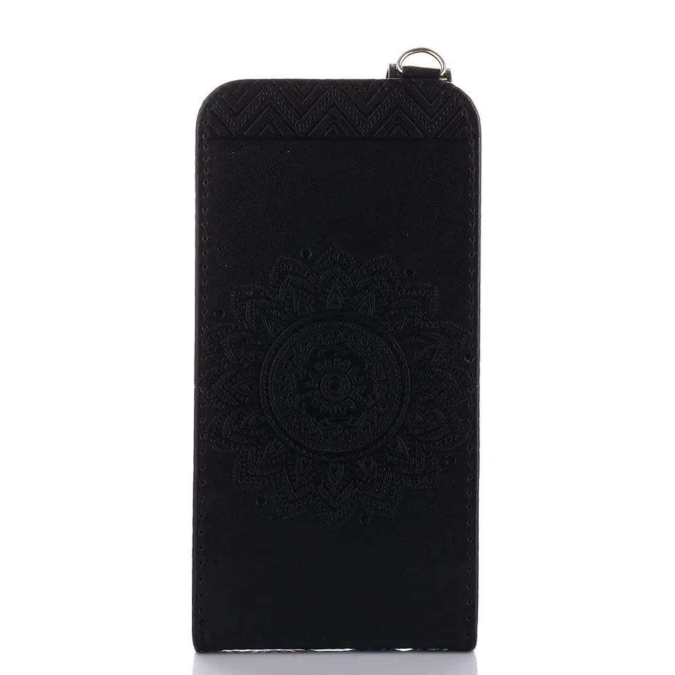 Black Чехол с подсолнухом для Coque samsung Galaxy S8 плюс j3 j5 A5 j1 A3 j120 чехлов с флипом открывающимся сверху вниз чехол для iphone 7 8 кожаный Капа для P04Z - Цвет: Black