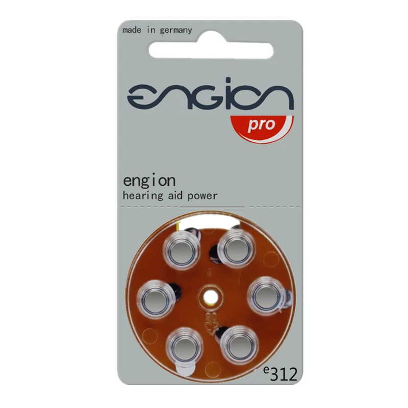 Engion высокая производительность 312 A312 E312 P312 PR41 батарея для производительности CIC слуховые аппараты цинковые воздушные батарейки - Цвет: A312