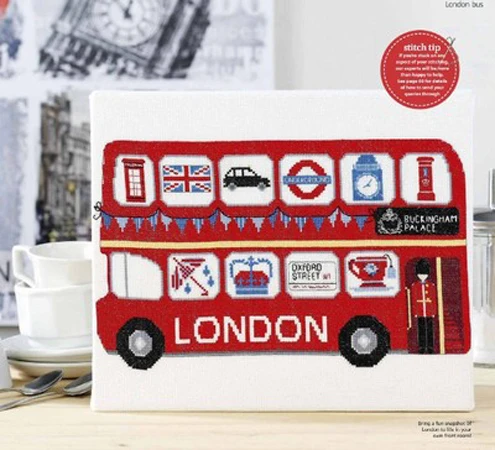

Needlework,DIY Cross Stitch,Sets For Embroidery kits,11CT&14CT,London bus