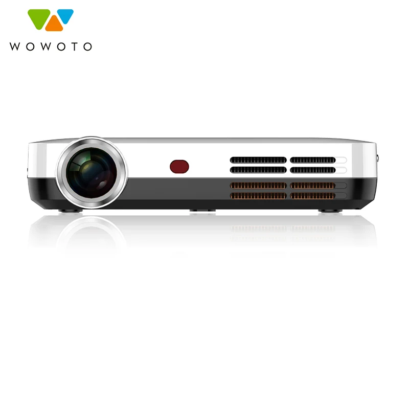 Проектор WOWOTO 4K Android Wi Fi Bluetooth 40 Вт 700Ansi светодиодный портативный мультимедийный