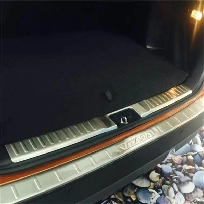 

Abaiwai нержавеющая сталь для Suzuki 2015 2016 Vitara задний бампер багажник порог двери протектор порога крышки отделка Аксессуары