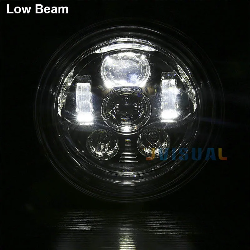 7-дюймовый мотоцикл фары DRL 7 &quotКруглый LED 883 проектор для Jeep Wrangler Road King Honda BREAKOUT |