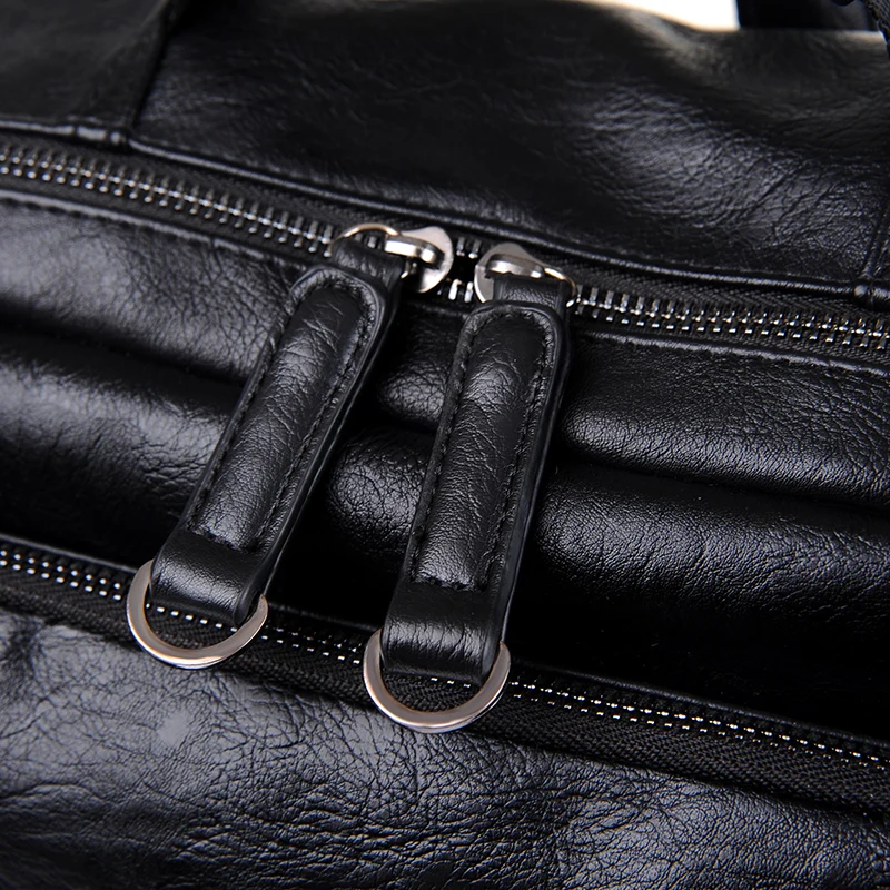 

Genuine leather backpack Huge Travel School Shoulder Computer Backpacking Functional Versatile Bags Multifunctional Laptop Bag