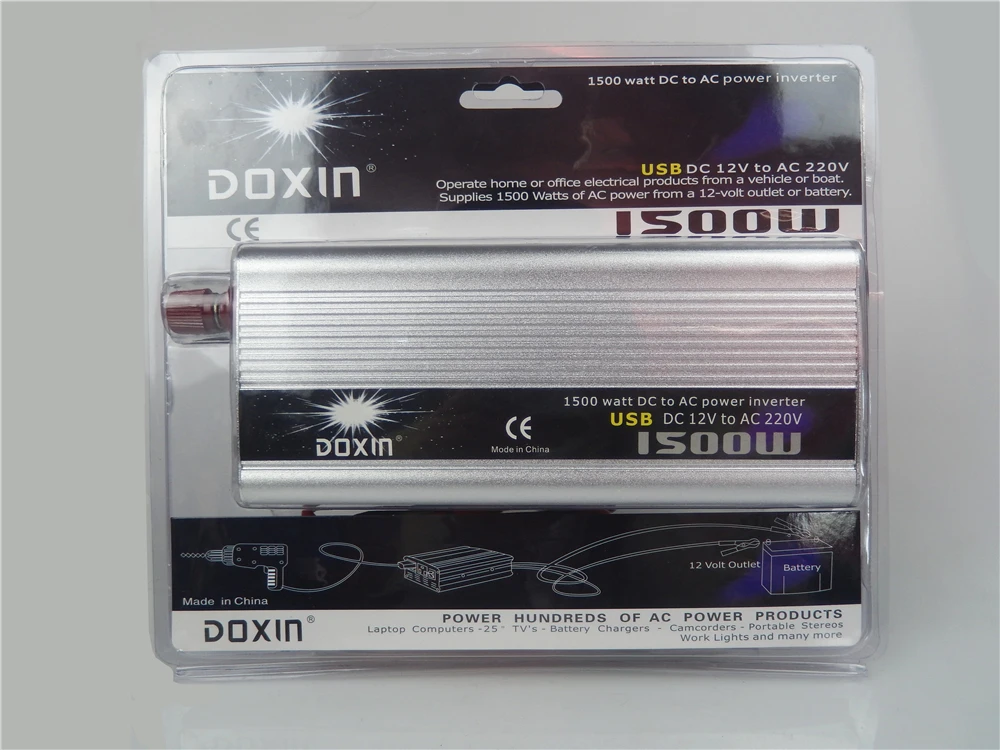 USB адаптер конвертер 1500W DC 12V в AC 220V портативный автомобильный инвертор|adapter