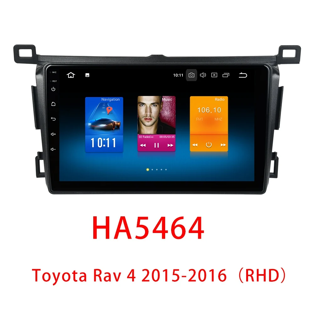 For RHD Dasaita " ips 2.5D Android 9,0 RHD авто для Toyota RAV4 мультимедиа встроенный gps навигации - Цвет: For RHD