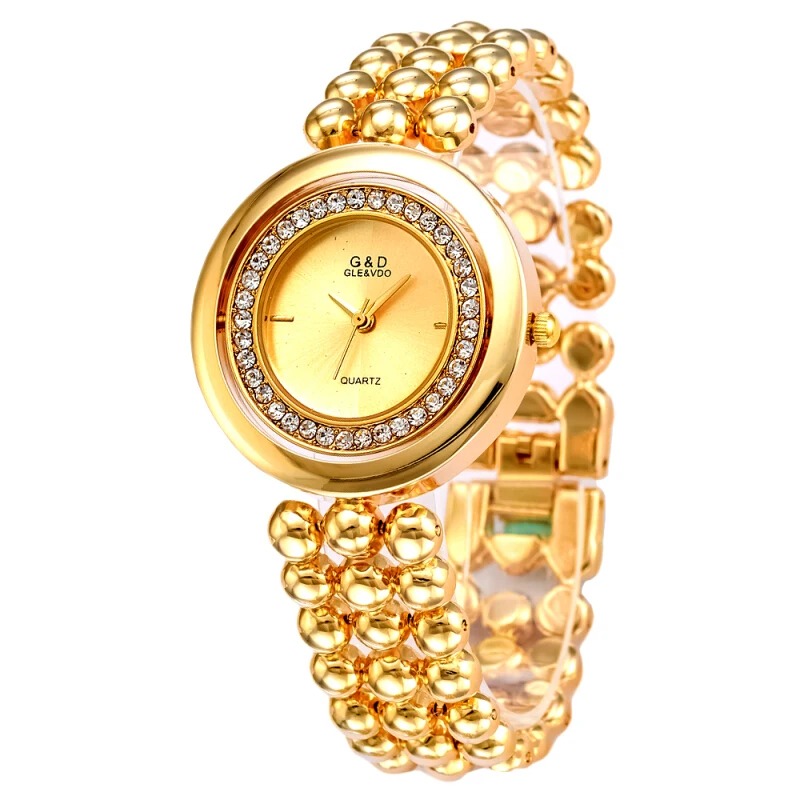 2017 G&ampD GLE&ampVDO Luxury Womens Watches Silver Womem's Bracelet Rhinestone Ladies Dress Watch reloj mujer Rotatable Dial | Наручные