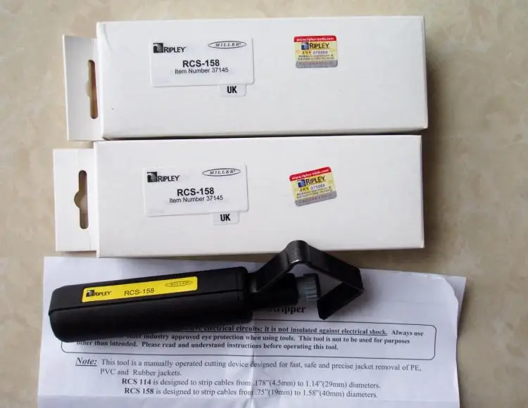 Рипли RCS114 RCS 158 инструмент для зачистки кабеля Оптическое волокно волоконно