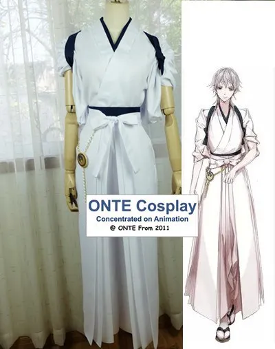 [На заказ] ONTE аниме Touken Ranbu Косплей Костюм Tsurumaru Kuninaga белый топ + брюки Kendo ремень