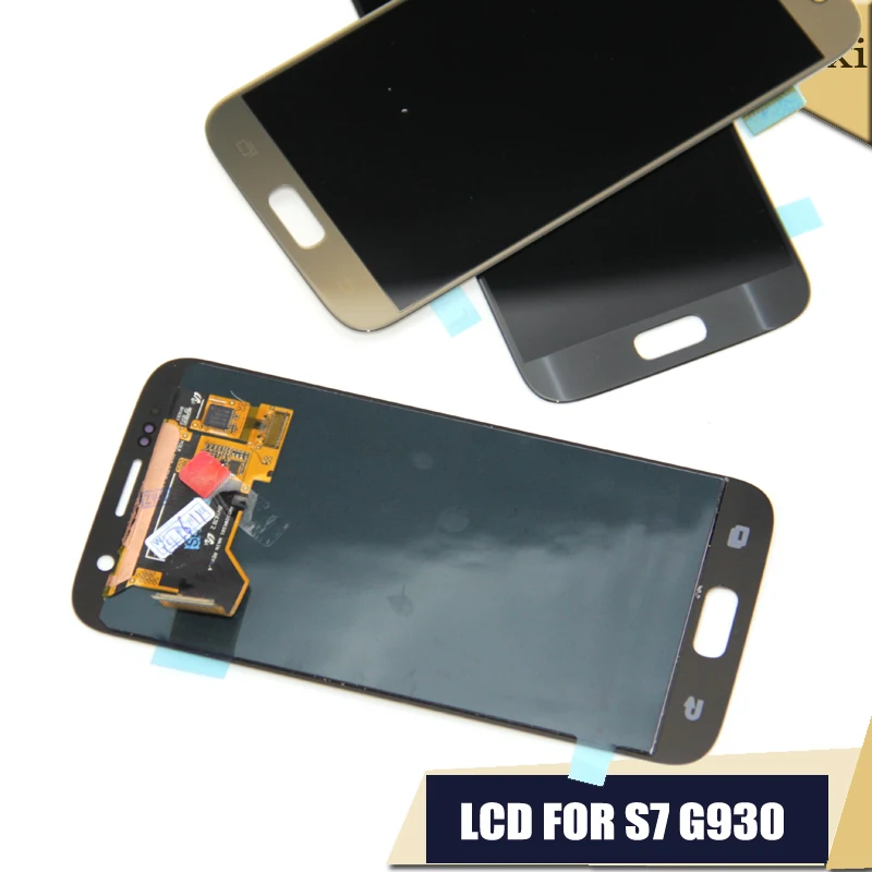 Черный белый золотой для SAMSUNG Galaxy S7 дисплей G930 G930F сенсорный экран дигитайзер в