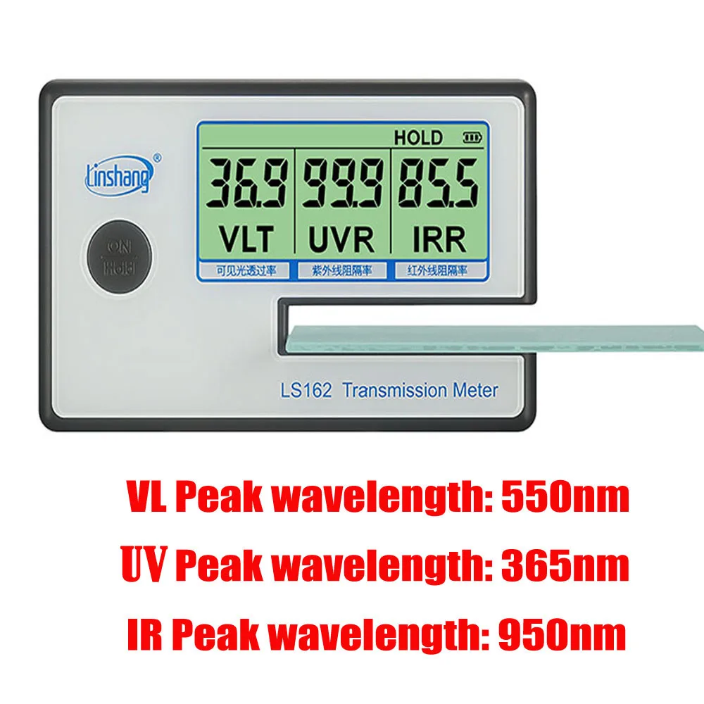 

LS162 Window Tint Meter Solar Film Transmission Meter,UV IR Filmed Glass Tester ,