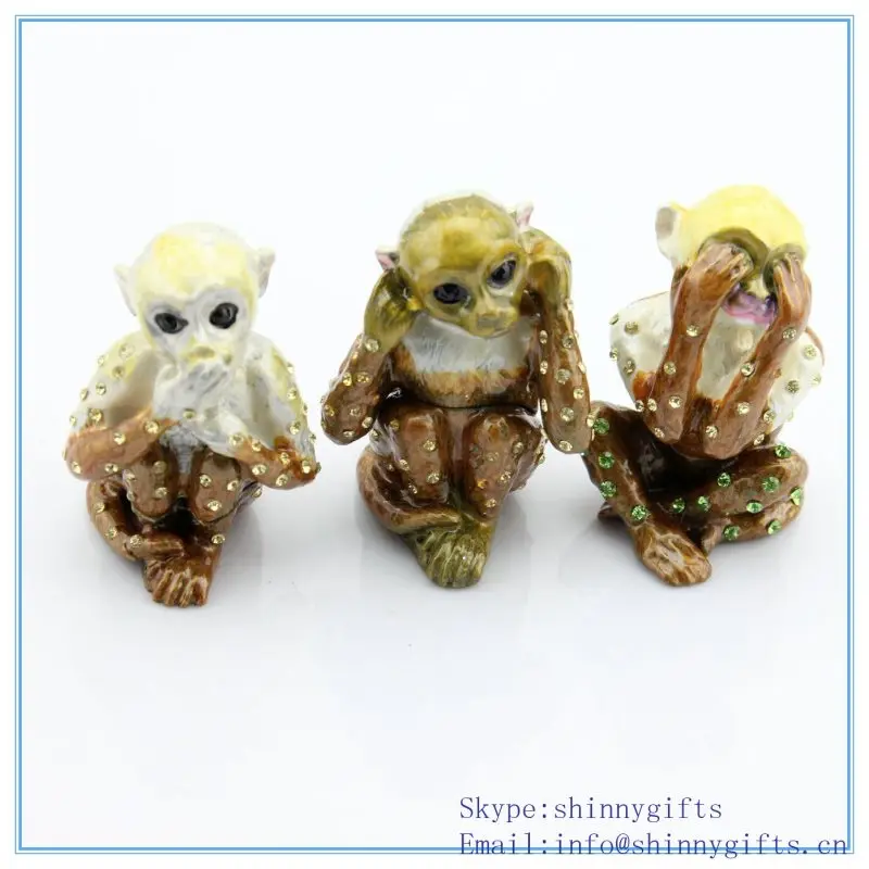 Декоративная шкатулка в форме обезьяны для роскошных ювелирных изделий | Дом и