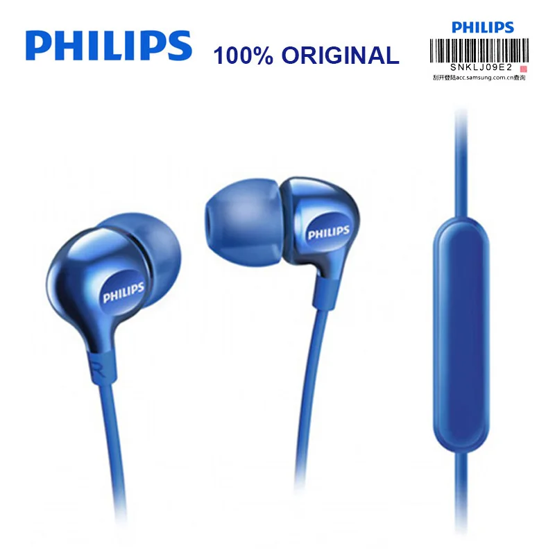 Профессиональная Проводная гарнитура Philips SHE3705 с микрофоном разъем 3 5 мм