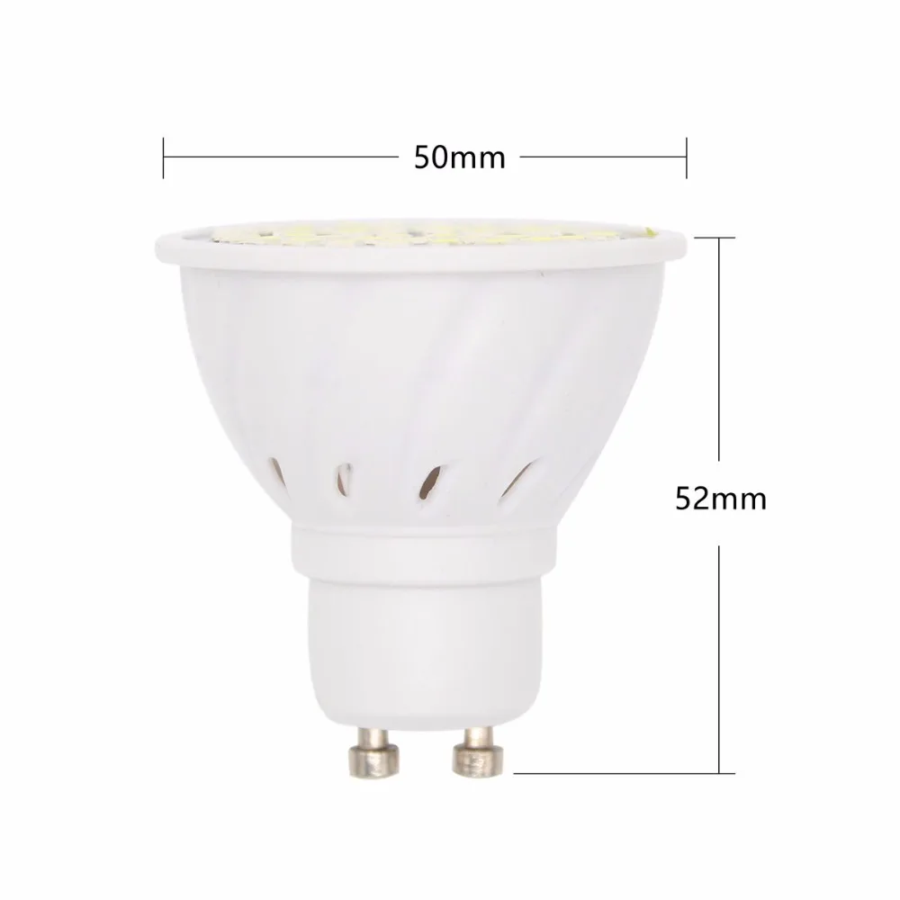 GU10 LED Lamp 220V 2835 Lampada Bulbs Spot Light 48LED 60LED 80LED Bombillas Spotlight GU 10 Candle Lamparas 10pcs/lot | Лампы и