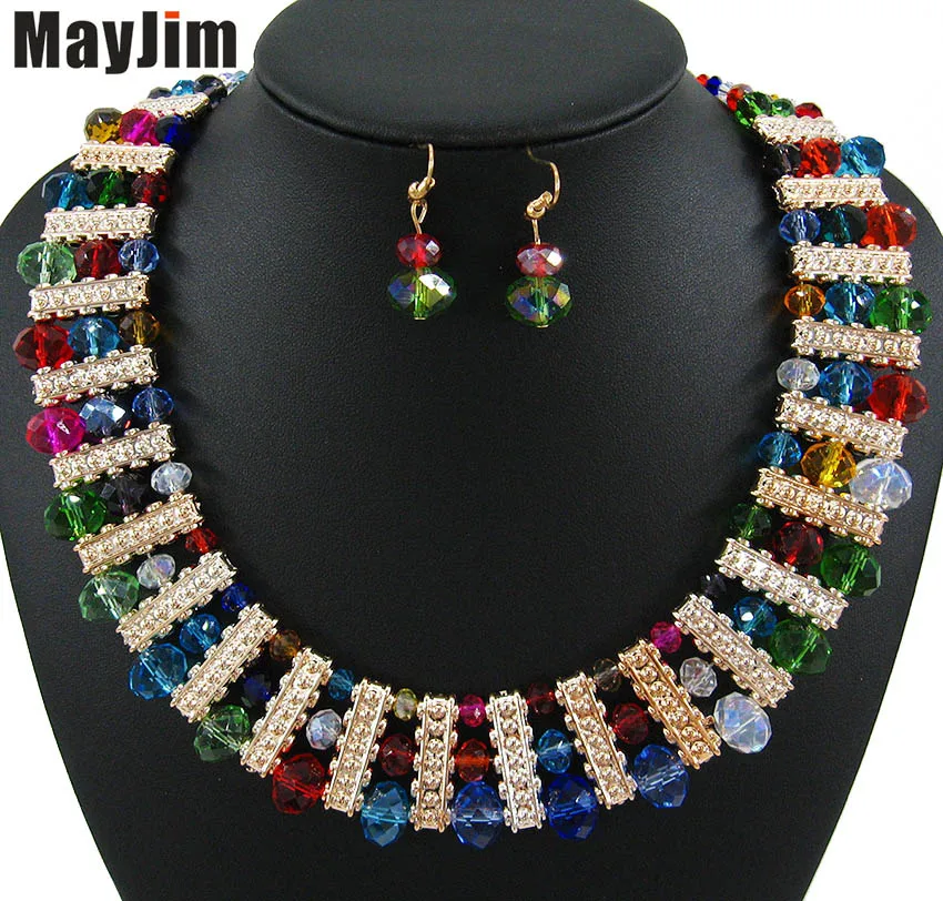 MayJim новые модные бусы для вечеринок винтажные цепи Ювелирные наборы роскошное