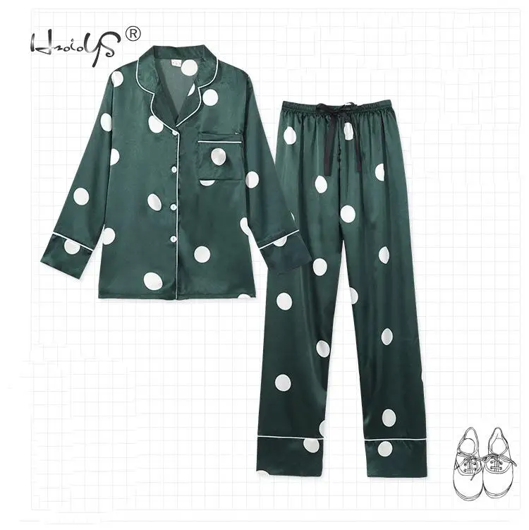Stripe Printing Women's 7 Pieces Pajamas Sets Emulation Silk Satin Pajamas Women Sleepwear Sets Spring Summer Autumn Homewear