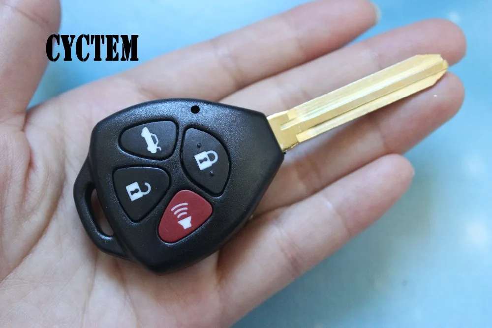 CYCTEM 3 + 1 кнопки автомобиля дистанционного ключа оболочки Fob чехол Пустая Крышка