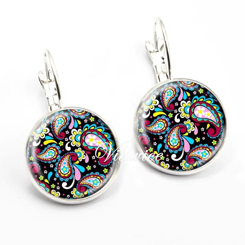 2020 винтажные красочные цветочные серьги ювелирные изделия подвесное ожерелье с