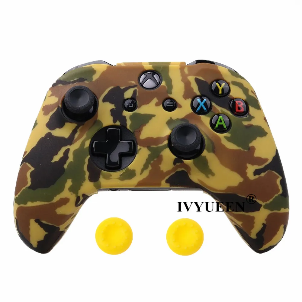 IVYUEEN чехол с водной передачей и принтом для XBox One X S контроллер силиконовый защитный камуфляжный чехол с ручкой для большого пальца
