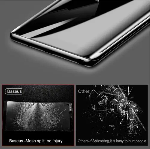 Baseus 3D Edge закаленное стекло для samsung note 8 Edge Защитная пленка для экрана для samsung Galaxy note8 полная защитная стеклянная пленка