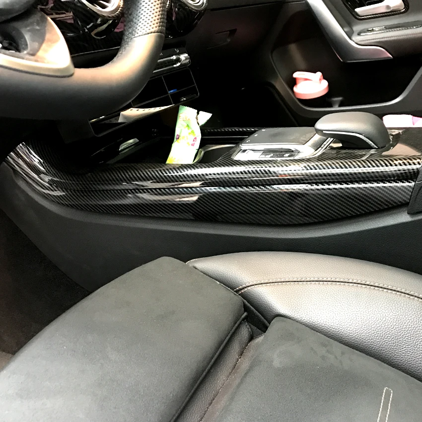 Для Mercedes Benz A CLA класс W177 C118 A180 A200 A220 консоль Панель боковая декоративная накладка наклейки аксессуары для стайлинга автомобилей
