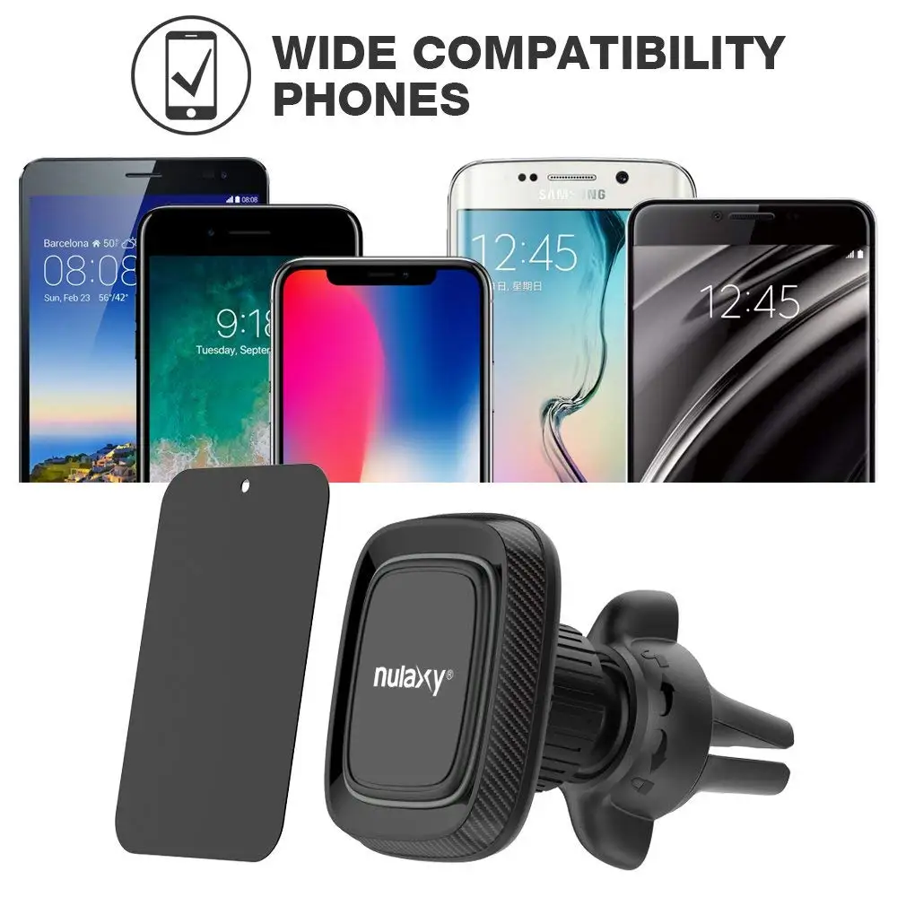 Автомобильный держатель для телефона Nulaxy iPhone 8X7 Air Vent подставка 360 Вращение