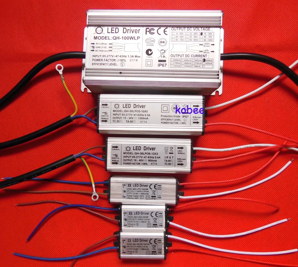 Водонепроницаемый источник питания светодиодный драйвер для SMD