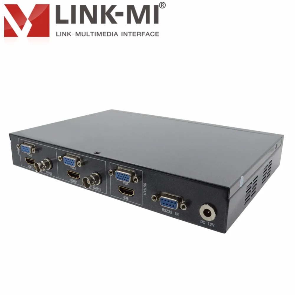 LINK MI 2x1 Multiviewer коммутатор видео синтезатор Процессор HDMI VGA входа стены контроллер