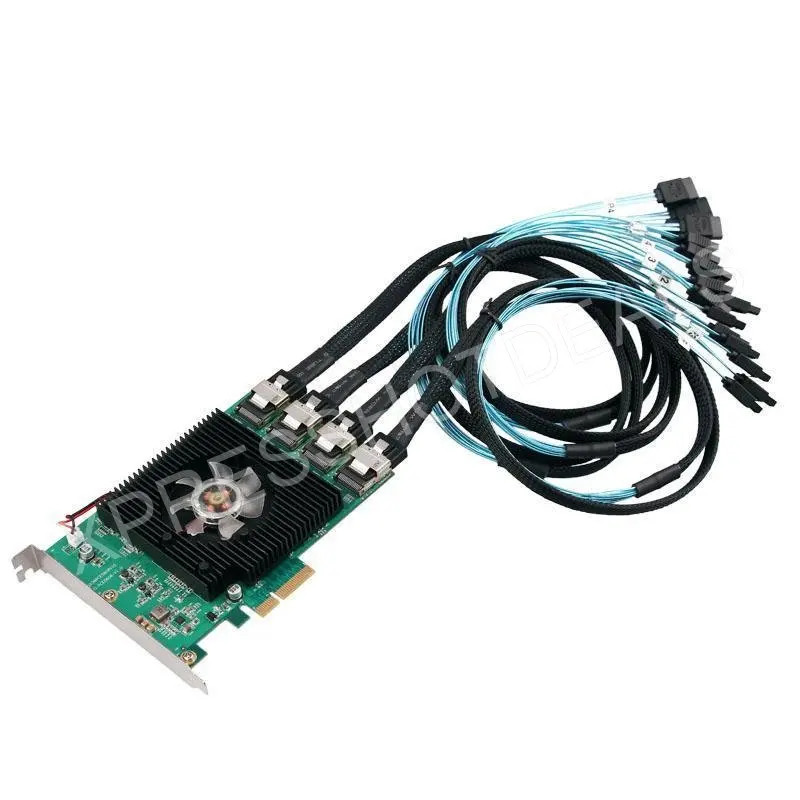 16 портов PCI-Express PCI-e SATA 3 0 III 6 Гбит/с плата расширения контроллера с оригинальной