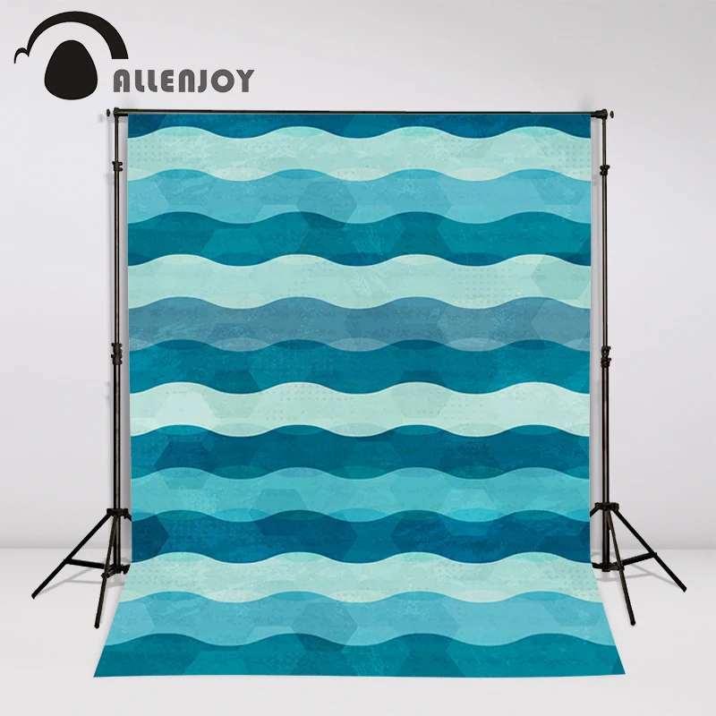 Allenjoy Рождественские фоны для фотосъемки с голубой волной морской водой красивые