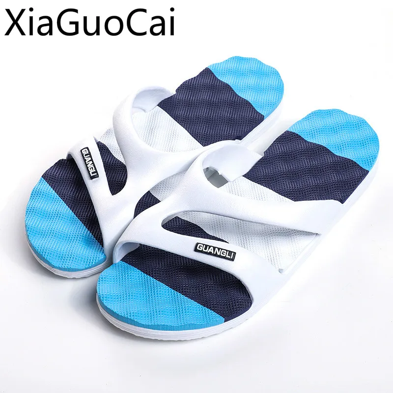 

Men's Slippers Korean Version Men's Summer Lovers One-word Slippers Anti-skid Beach Slippers Men's and Women's Slippers