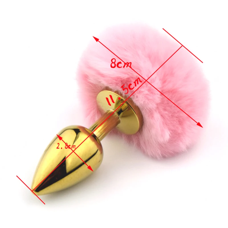 Rabbit Tail Metal Anal Plug Stainless Steel Bunny Anus Butt Sex Toys for Women Gay Adult Products | Красота и здоровье