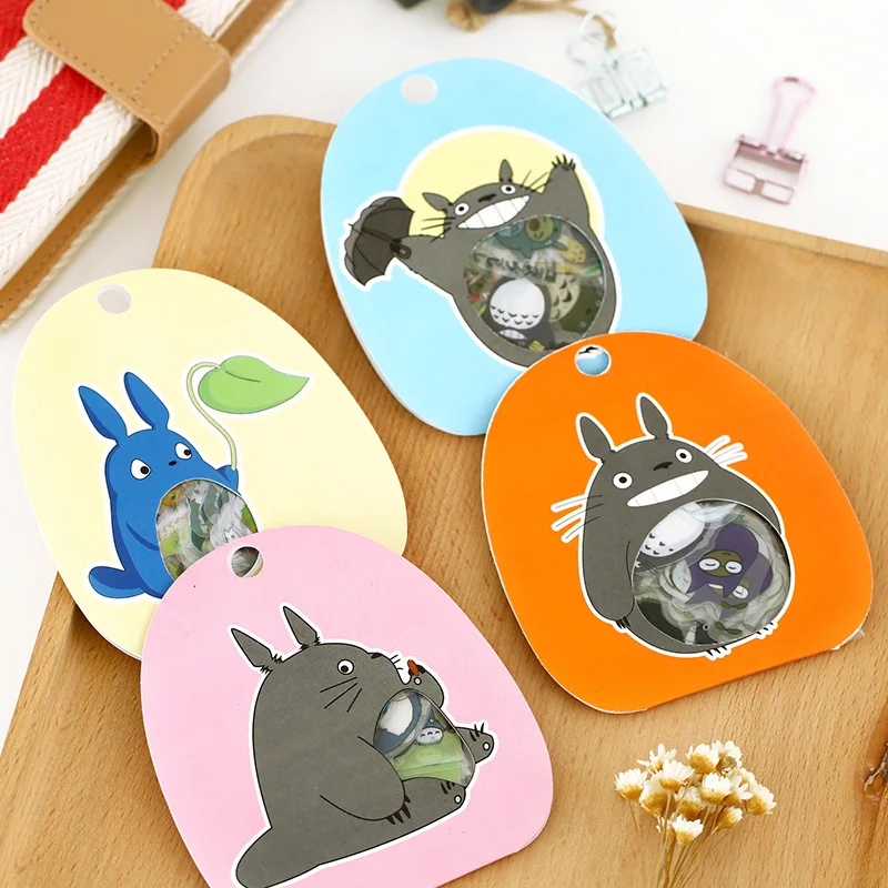 Zakka Lovely Kindergarten /Children /Student Japan Style SIY Cartoon DIY Stickers 60pcs Kawaii dairy book stickers Totoro | Рукоделие и