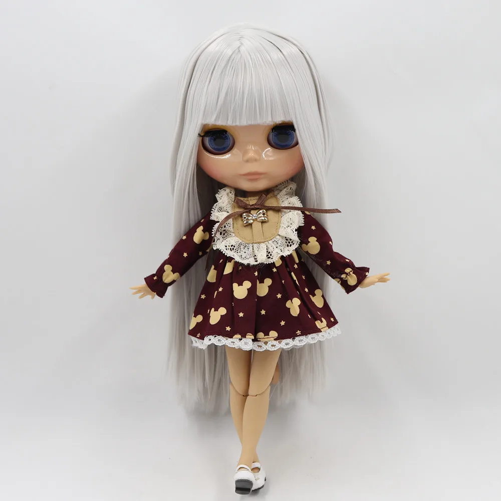 Ледяной DBS Blyth 1/6 bjd куклы 30 см по индивидуальному заказу матовая лицевая сторона с