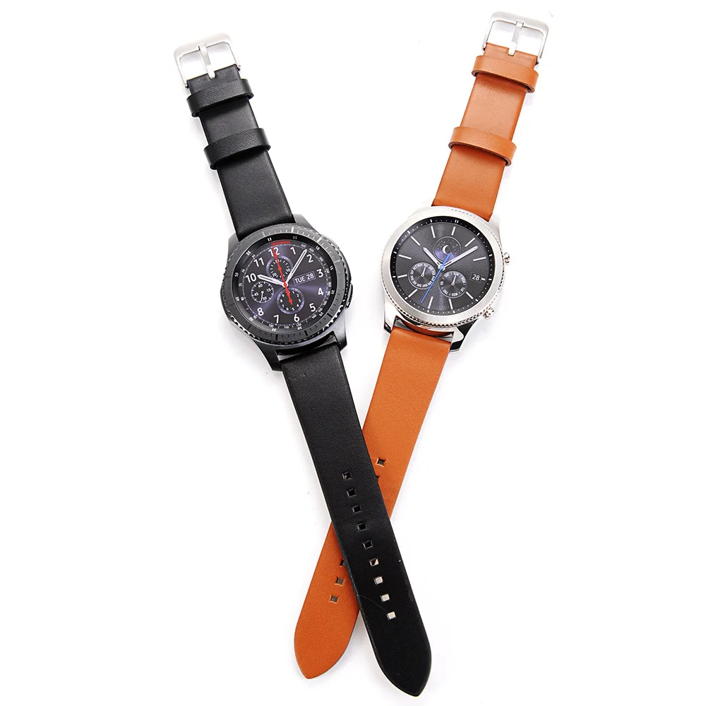 Ремешок из натуральной кожи для Samsung Gear S3 Classic Frontier 22 мм|leather watch band strap|watch strapband strap |