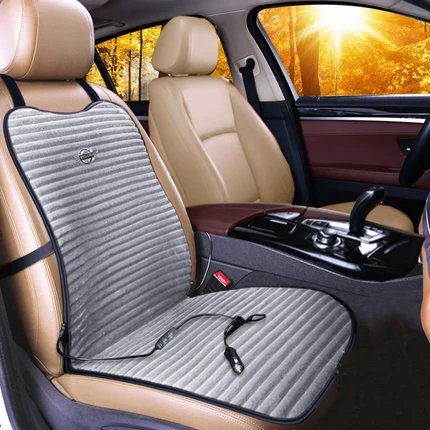 grey for 1seat Обновленный подогреваемый чехол для сидений автомобиля с подогревом, универсальный чехол для подушек для автомобилей 1 шт - Название цвета: grey for 1seat