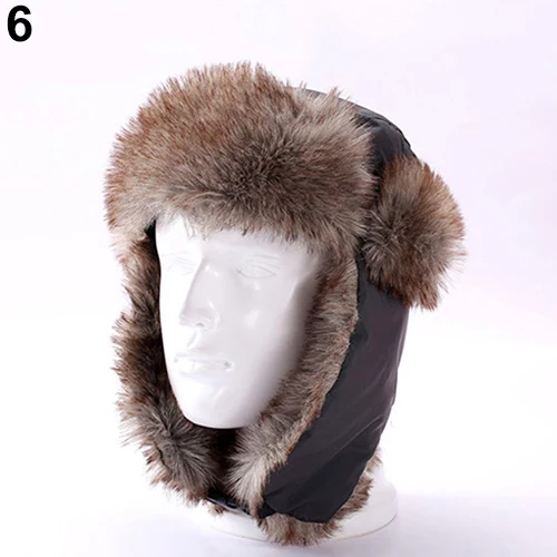 Мужская Теплый Мочка Уха Маска Снег Горнолыжный Траппер Авиатор Trooper Зима Hat Cap| |